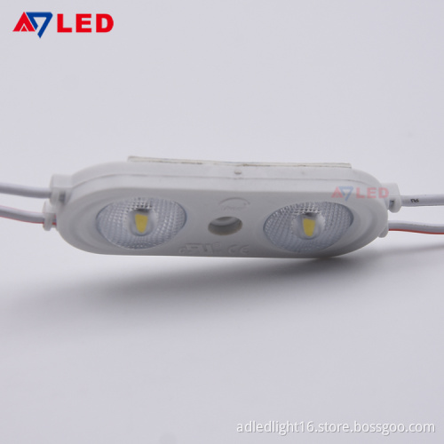 Adled light 2800-6500K smd2835 200lm ip67 2w led module lens with 180 degree
